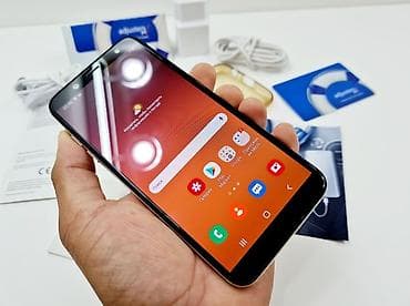 Samsung Galaxy A6, Б/у, 32 ГБ, цвет - Золотой, 1 SIM, 2 SIM