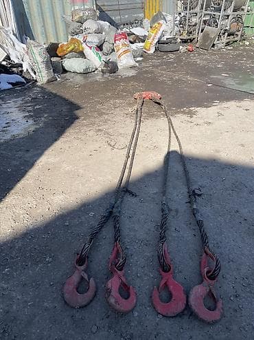 строительные лестницы: Стальные такелажные стропы с крюками - Тип: канатные стропы — 3