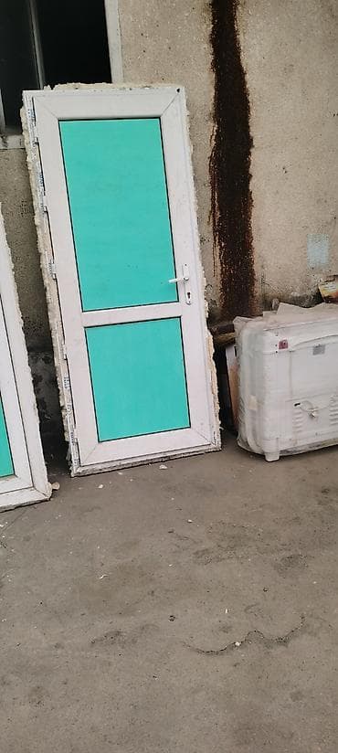 Үй жана бакча: ПВХ дверь входная/балконная с фрамугой из сэндвич-панелей - Материал — 1