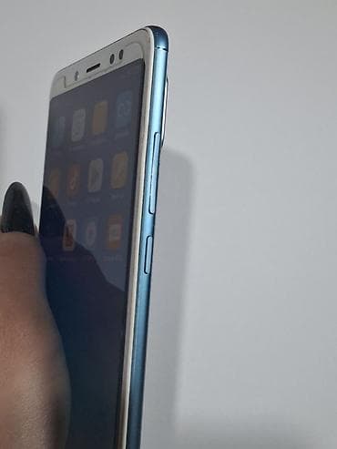 note 15: Redmi, Redmi Note 5, Б/у, 64 ГБ, цвет - Голубой, 2 SIM — 6