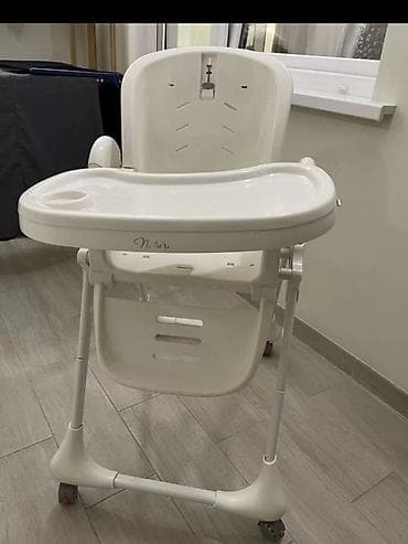 пластиковых: Детский высокий стул для кормления RANT (модель Nature) - Цвет: белый — 2