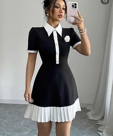 Повседневное платье, Лето, XS, S, M