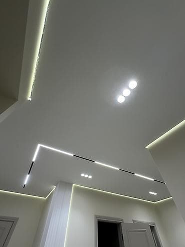 свет лента: Натяжной потолок Глянцевое, Матовое, 3D потолки Монтаж — 1