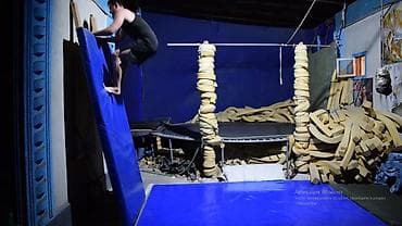 игра нарда: Мягкий щит настенный для сальто отработки ударов ногами для паркура и — 3