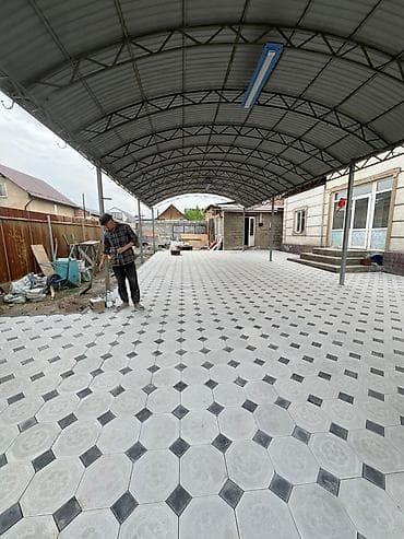 Тротуарная плитка и работы по мощению - Виды плитки: октагон с lalafo.kg да Тротуарная плитка и работы по мощению - Виды плитки: октагон с