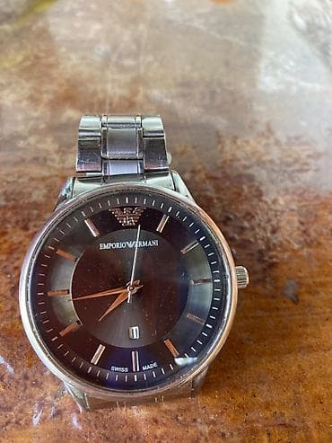 Мужские наручные часы Emporio Armani - Классический круглый корпус из