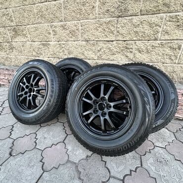 перфорированные тормозные диски: Дөңгөлөктөр монтажда 195 / 65 / R 15, Кыш, Колдонулган, Комплект, Жеңил унаалар, Куйма, тешиктери - 5 — 5