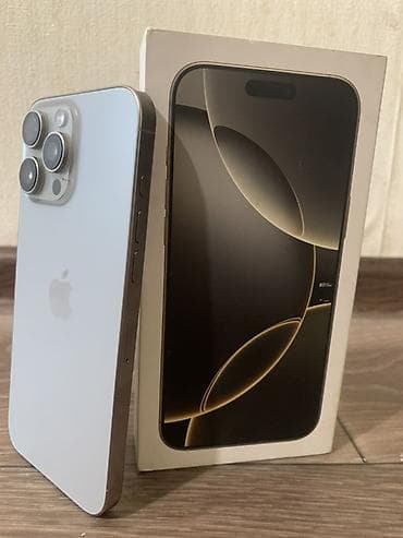 айфан 13: IPhone 16 Pro Max, Б/у, 256 ГБ, Natural Titanium, Коробка, 96 % — 2