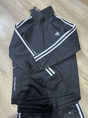 костюм nike: Спортивный костюм adidas Performance (кофта + брюки) - Цвет: чёрный с — 1