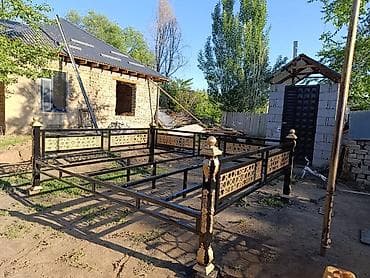 варота калитка: Металлический забор, Другой материал, Декоративный, Покраска забора — 6