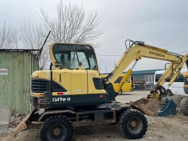 мини экскавотор: Экскаватор, Hyundai, 2012 г., Колесный — 5
