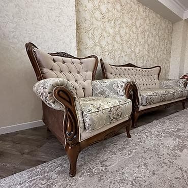 metta samurai: Комплект мягкой мебели, Б/у, цвет - Бежевый — 3