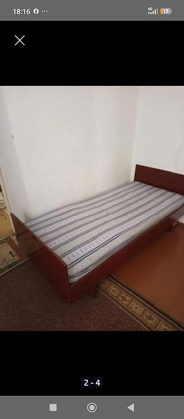 цена кровати полуторки: Односпальная кровать, С матрасом, длина - 200 см — 4