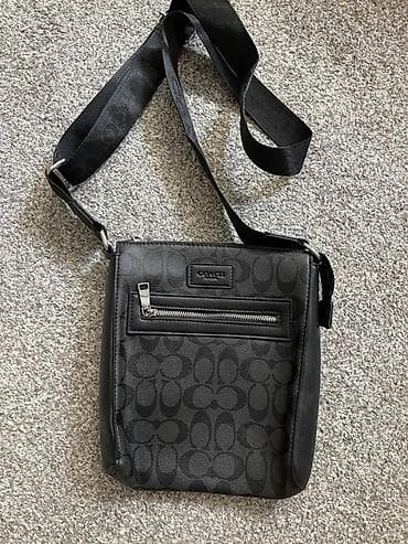 Классическая сумка, Coach, Материал: Искусственная кожа, Застежка на молнии, Унисекс