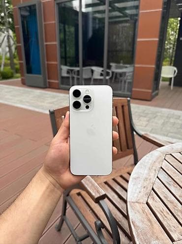 iphone 6 pro: IPhone 15 Pro Max, Б/у, 256 ГБ, White Titanium, Коробка, 100 % — 4