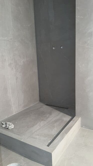 паддон душевой: Душевой подиум с уклоном и линейным трапом - Монолитный подиум под — 4