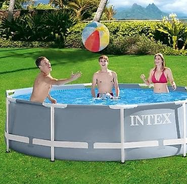 плавать: Каркасный бассейн Intex - Тип: круглый каркасный бассейн для — 2