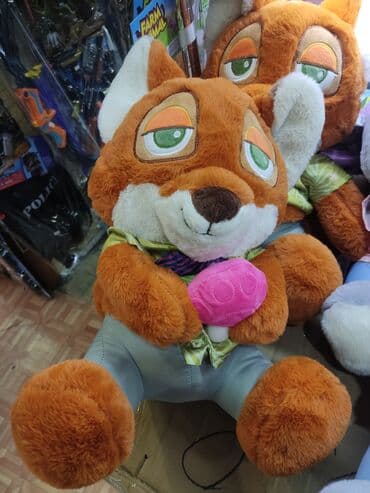 Игрушки: Зверополис. Мягкая игрушка «Лис» — плюшевый персонаж с доброй улыбкой — 1