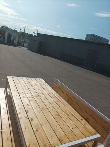 прихошка мебель: Скамейка в наличии. Скамейка со спинкой и без. Уличный мебель комплект — 5