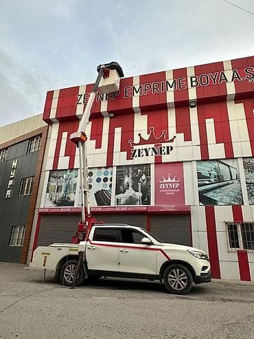 Автовышка на пикапе для высотных работ - Услуги автовышка,рабочая at lalafo.kg Автовышка на пикапе для высотных работ - Услуги автовышка,рабочая