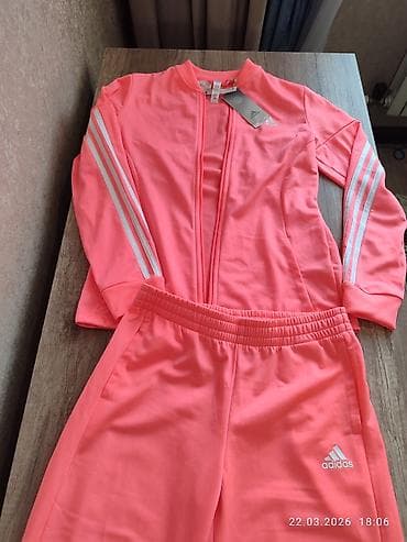 ню баланс: Женский спортивный костюм adidas - Комплект: олимпийка на молнии + — 1