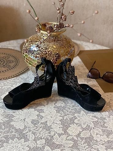 Сандалдар жана шлепкалар: Босоножки Турция замша б/у 39р — 5