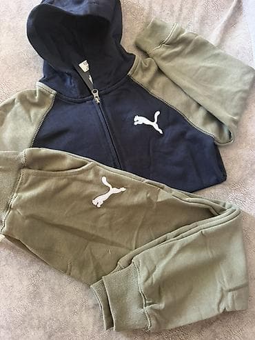 puma штаны: Детские спортивные костюмы Puma (комплект: худи на молнии + брюки) — 1