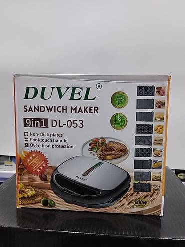 Сэндвич-мейкер DUVEL DL-053 9-в-1 Многофункциональный прибор для