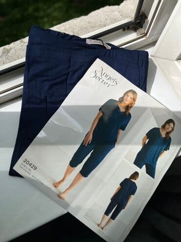 белая ночная сорочка: Домашний костюм, Хлопок, Турция — 8