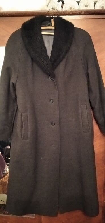 цвет бежевый: Дублёнка в новом состояние с натуральным мехом 54-56 раз за 2000сом — 3