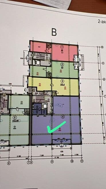 продается цокольное помещение микрорайон сары челек: Продаётся коммерческое помещение в жилом доме в районе строящегося — 1