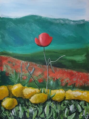 гуашь для рисования: Кызгалдак Картина на продажу Формат А3 Гуашь Бумага плотная Декор — 1