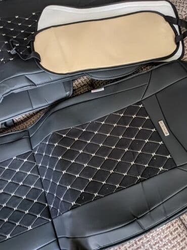 купить кожаные сиденья для авто бу: Чехлы Кожаные, цвет - Черный, Новый, Платная доставка, Самовывоз — 4