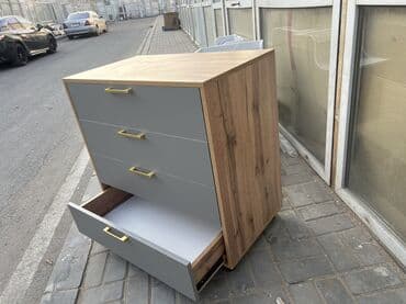 полки г ош: Комод для одежды, Новый, Без зеркала, Другой материал, цвет - Серый — 12