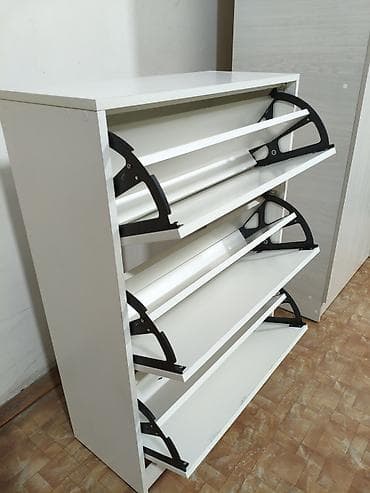 мелочь: Тумба и подставка для обуви, Новый, Другой материал, цвет - Белый — 2