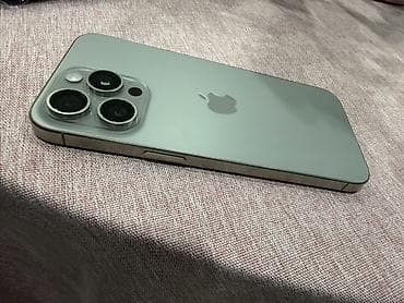 Apple iPhone: IPhone 15 Pro Max, Б/у, 256 ГБ, Natural Titanium, Защитное стекло, Чехол, Коробка, 86 % — 2