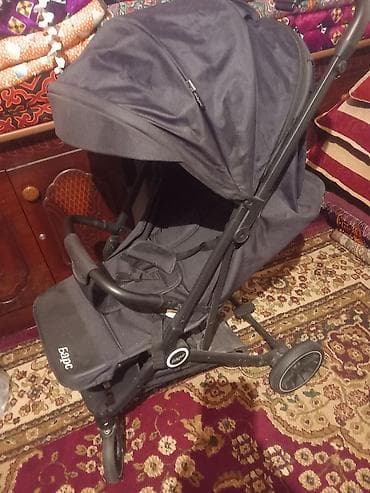 Прогулочная коляска BARS (Барс), цвет: темно‑серый/черный. Основные