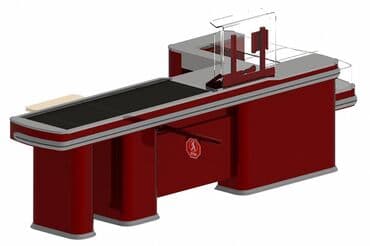 кассовое оборудование для магазина: Кассовый бокс - модель интерстеп длина транспортера, мм	1200/900 — 2
