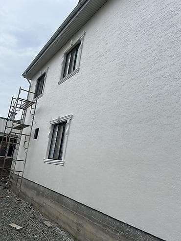 surface restorer: Декоративная отделка фасадов: фактурная штукатурка «травертин белый — 3