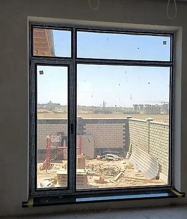 люстра магазин: Готовое алюминиевое окно, Тип окна: Фасадные, Декоративные особенности: Фрамуга, Новый, Бесплатная установка, Без рассрочки — 6