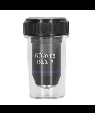 Кычкылтек жаздыктары: Объектив для микроскопа. Новый. Диаметр резьбы стандартный RMS - 20,2 — 1