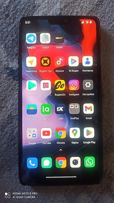 redmi a1 plus: OnePlus 6, Новый, 128 ГБ, цвет - Черный, 2 SIM — 1