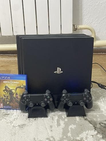 Техника и электроника: PlayStation 4 Pro (черная) комплект: - Консоль PS4 Pro с поддержкой — 1