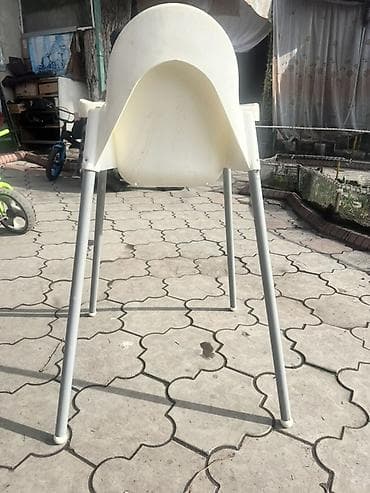 Швейные стулья: Стул для кухни, Б/у, Пластик, цвет - Белый — 4