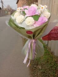 плетенная корзина: Самындан жазалган букет💐🧼 Аябай кооз оригинальный подарок болот 🎁 — 2