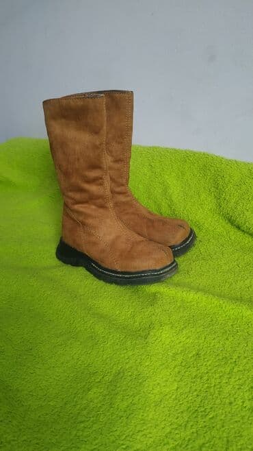 демисезонная детская обувь 22 размера: Классссные замшевые деми сапожки на девочку, 25р. В отл состоянии — 3