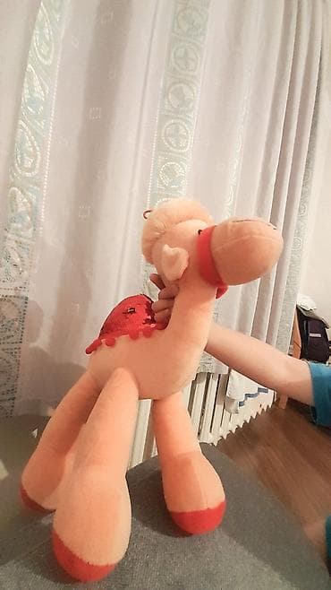 Мягкая игрушка верблюд с пайетками - Игрушка в виде верблюда, крупная