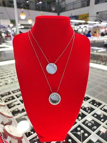 Үлпөт көйнөктөрү жана аксессуарлар: Күмүш колье, Үлгүсү 925, Аялдарга, Жаңы, Кыстырмасыз — 4