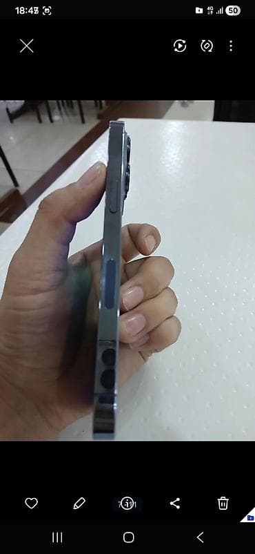 note 9s 128: IPhone 13 Pro, Б/у, 256 ГБ, Sierra Blue, Чехол, 78 % — 7