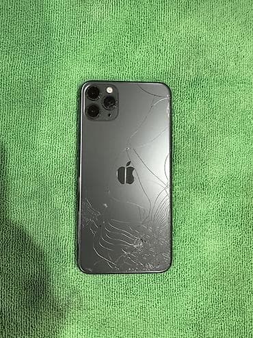 iphon 14: IPhone 11 Pro Max, Б/у, 64 ГБ, Alpine Green, Чехол, Кабель, 72 % — 8
